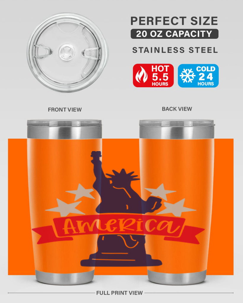 America Style 145#- Fourt Of July- Tumbler