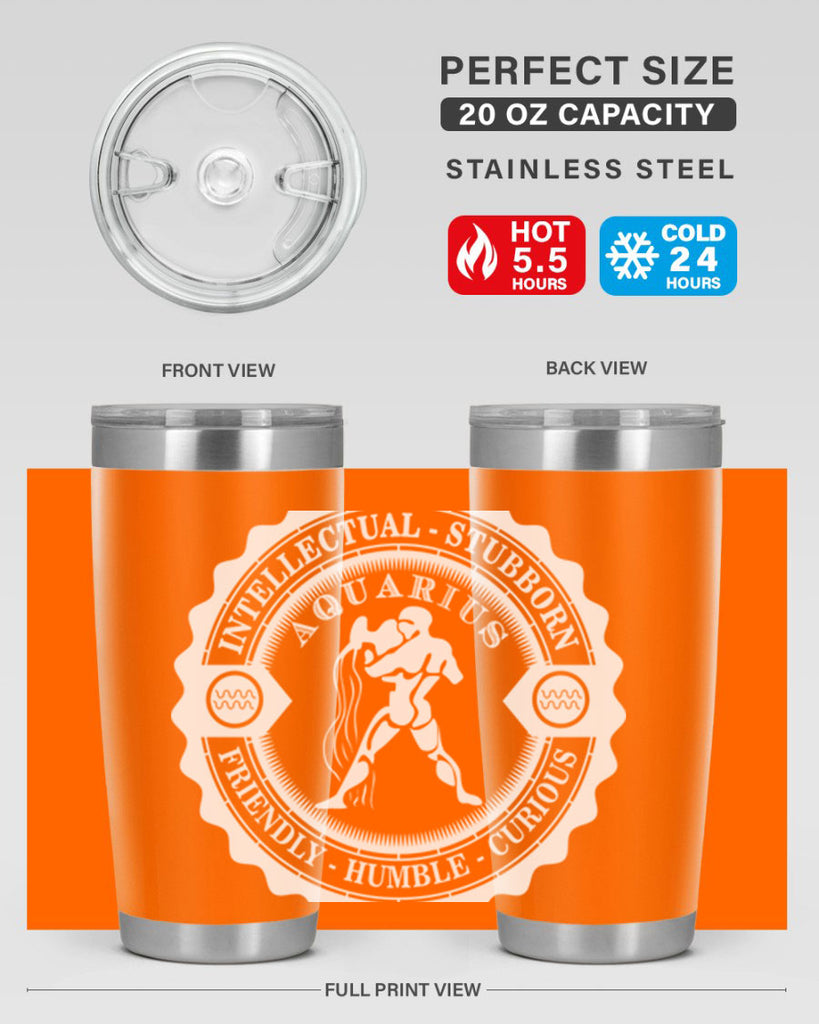 Aquarius 45#- zodiac- Tumbler
