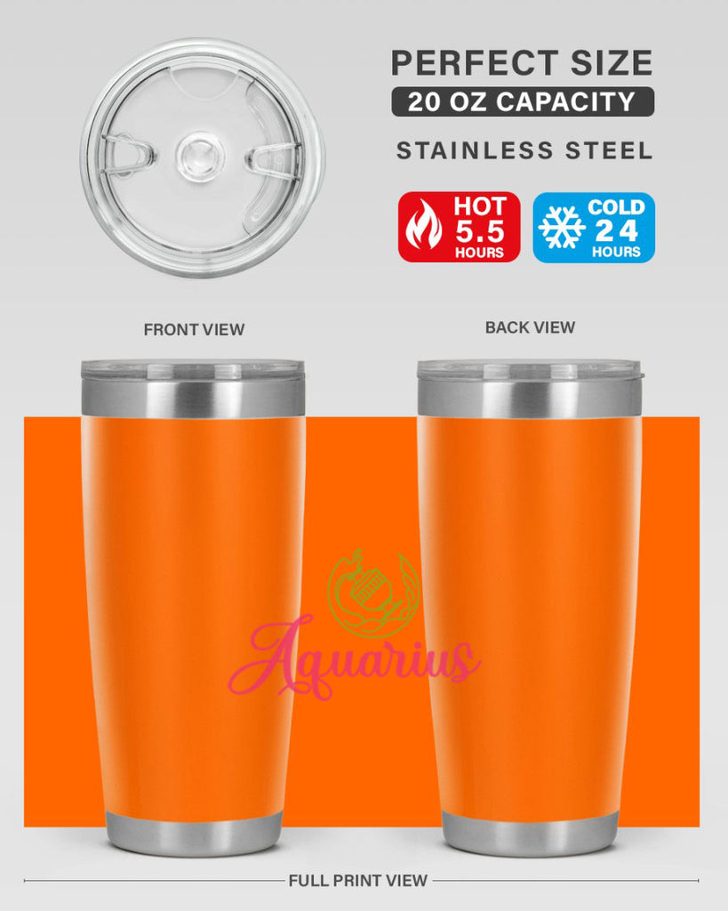 Aquarius 70#- zodiac- Tumbler