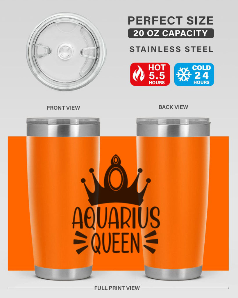 Aquarius queen 73#- zodiac- Tumbler
