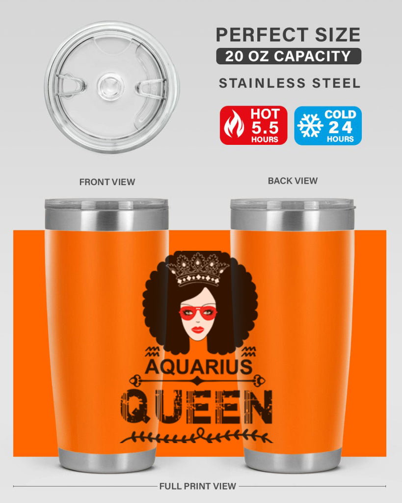 Aquarius queen 75#- zodiac- Tumbler