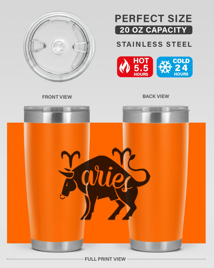 Aries 104#- zodiac- Tumbler
