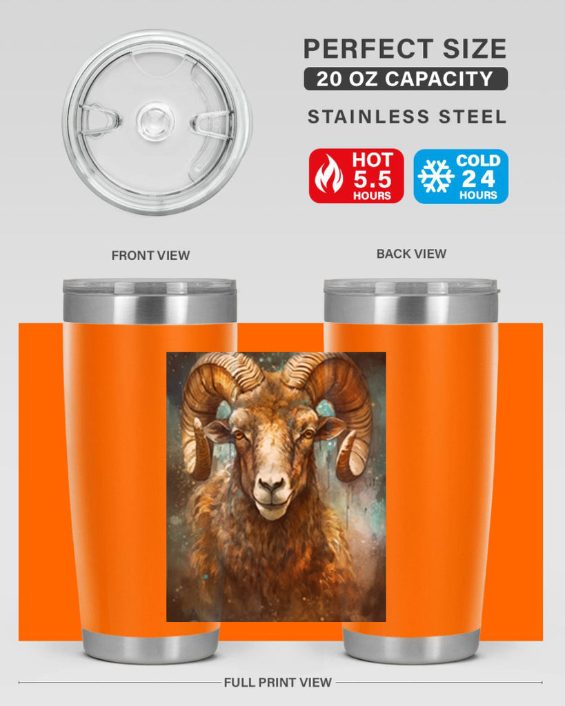 Aries 54#- zodiac- Tumbler