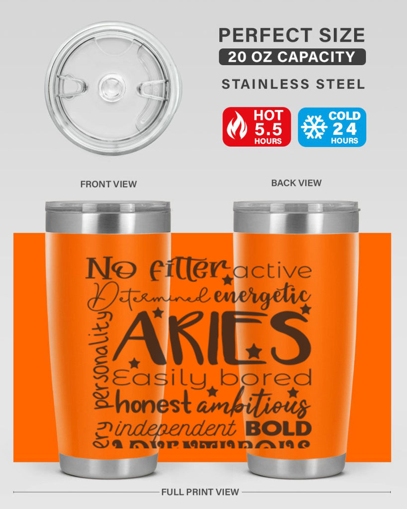 Aries 564#- zodiac- Tumbler