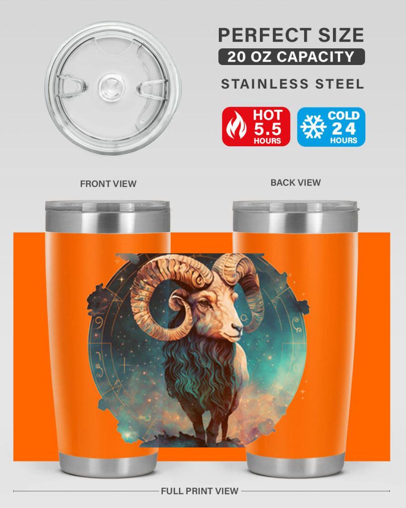 Aries 92#- zodiac- Tumbler