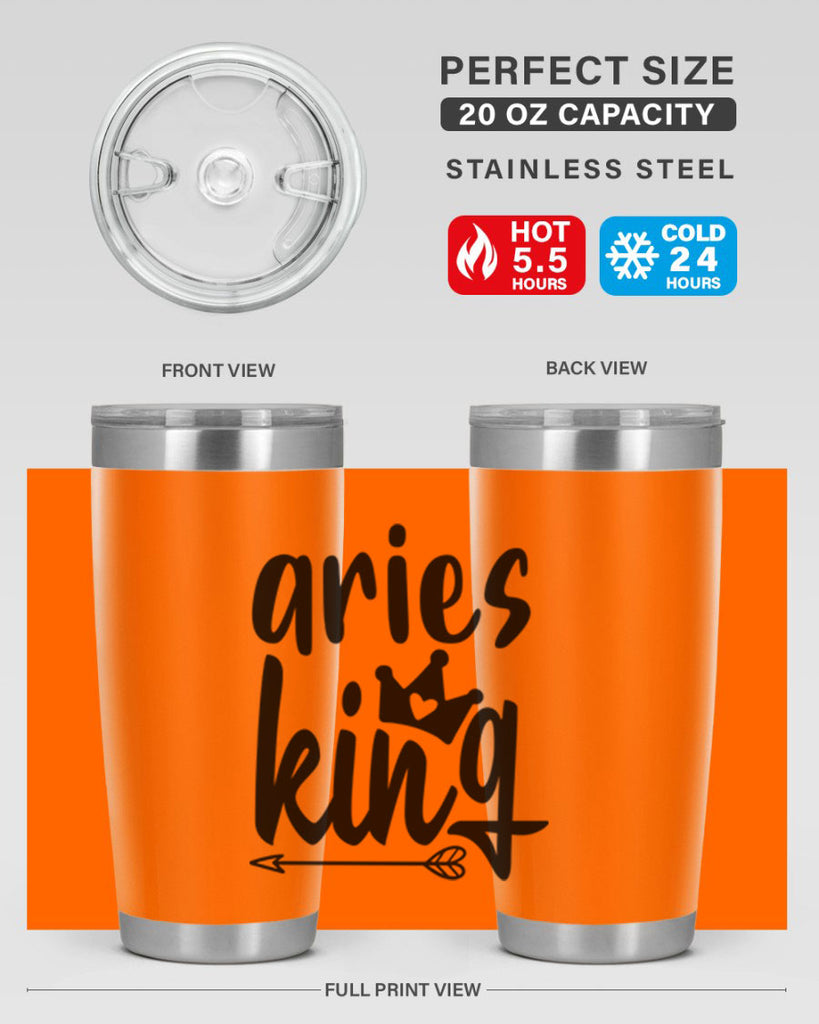 Aries king 108#- zodiac- Tumbler