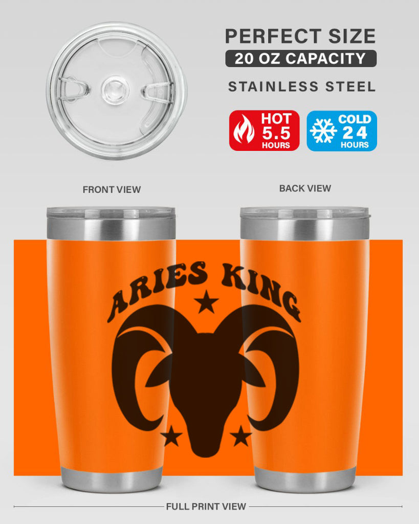 Aries king 110#- zodiac- Tumbler