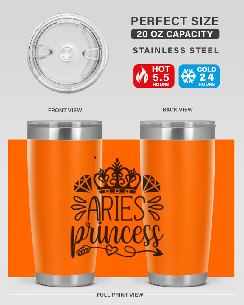 Aries princess 114#- zodiac- Tumbler