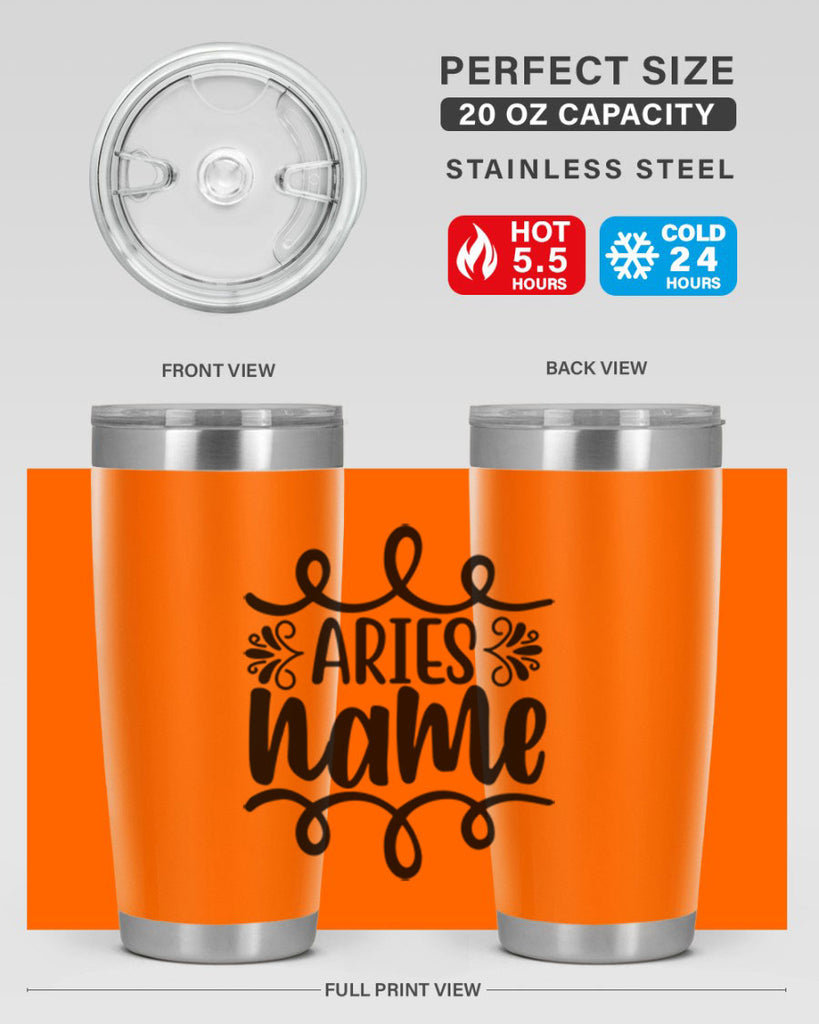 Ariesname 112#- zodiac- Tumbler