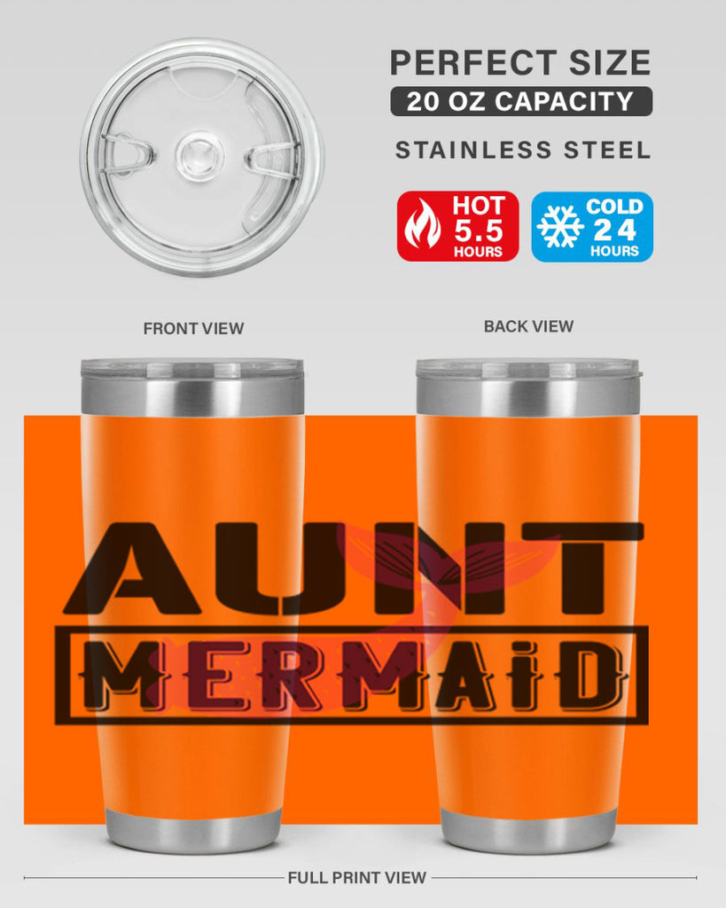 Aunt mermaid 17#- mermaid- Tumbler