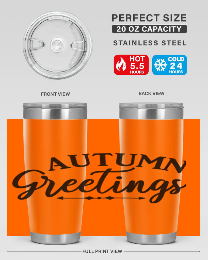 Autumn Greetings 16#- fall- Tumbler