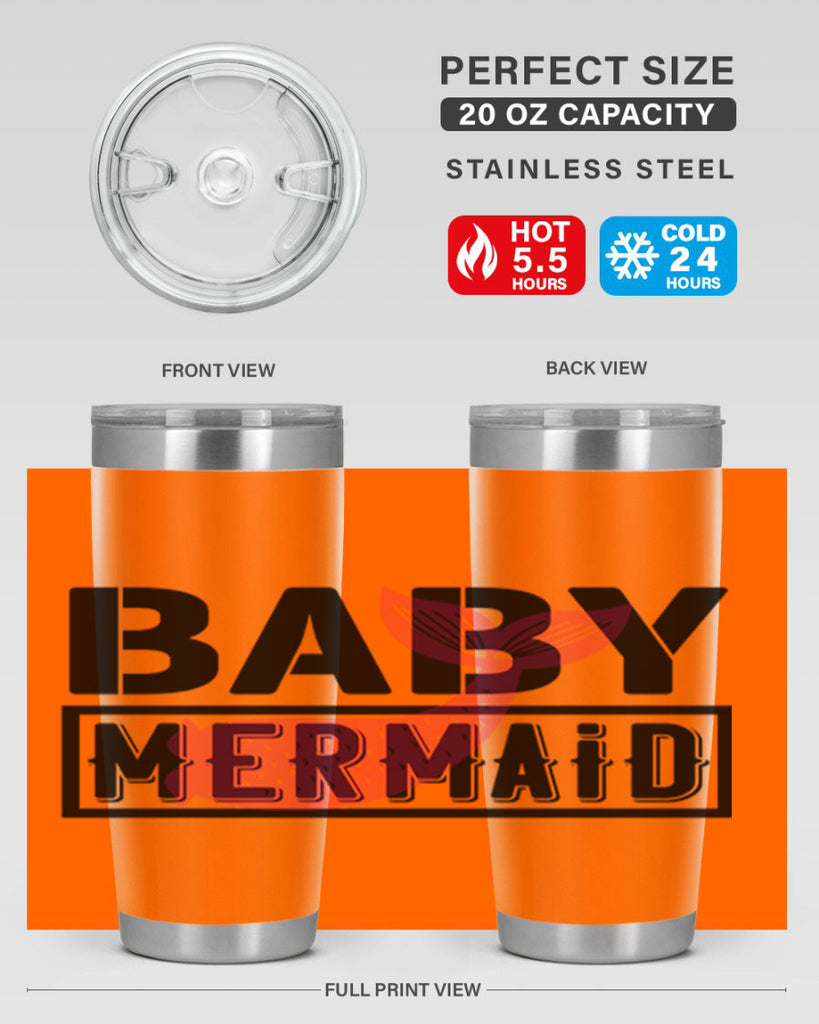 Baby mermaid 29#- mermaid- Tumbler