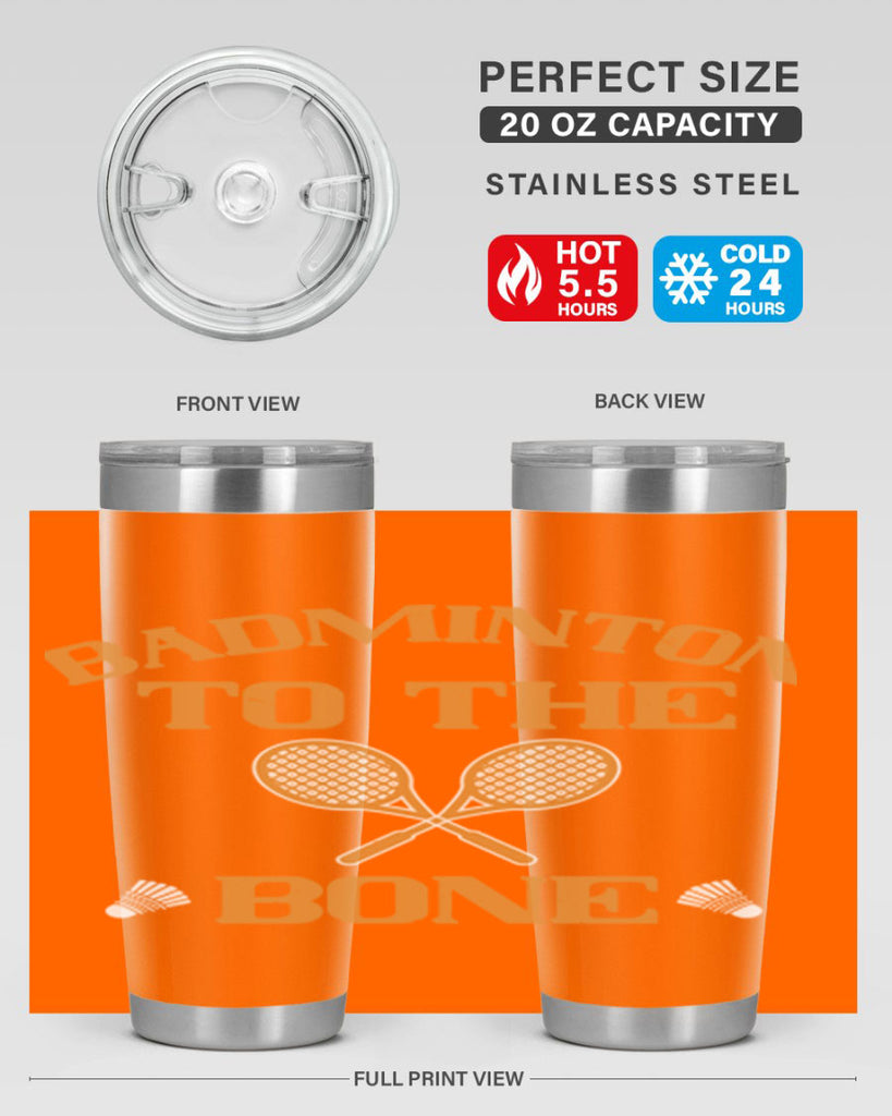 Badminton to the Bone 2344#- badminton- Tumbler