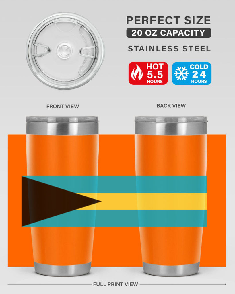 Bahamas 186#- world flags- Tumbler