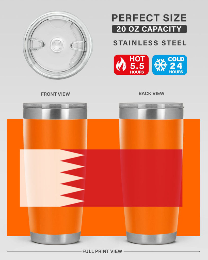 Bahrain 185#- world flags- Tumbler