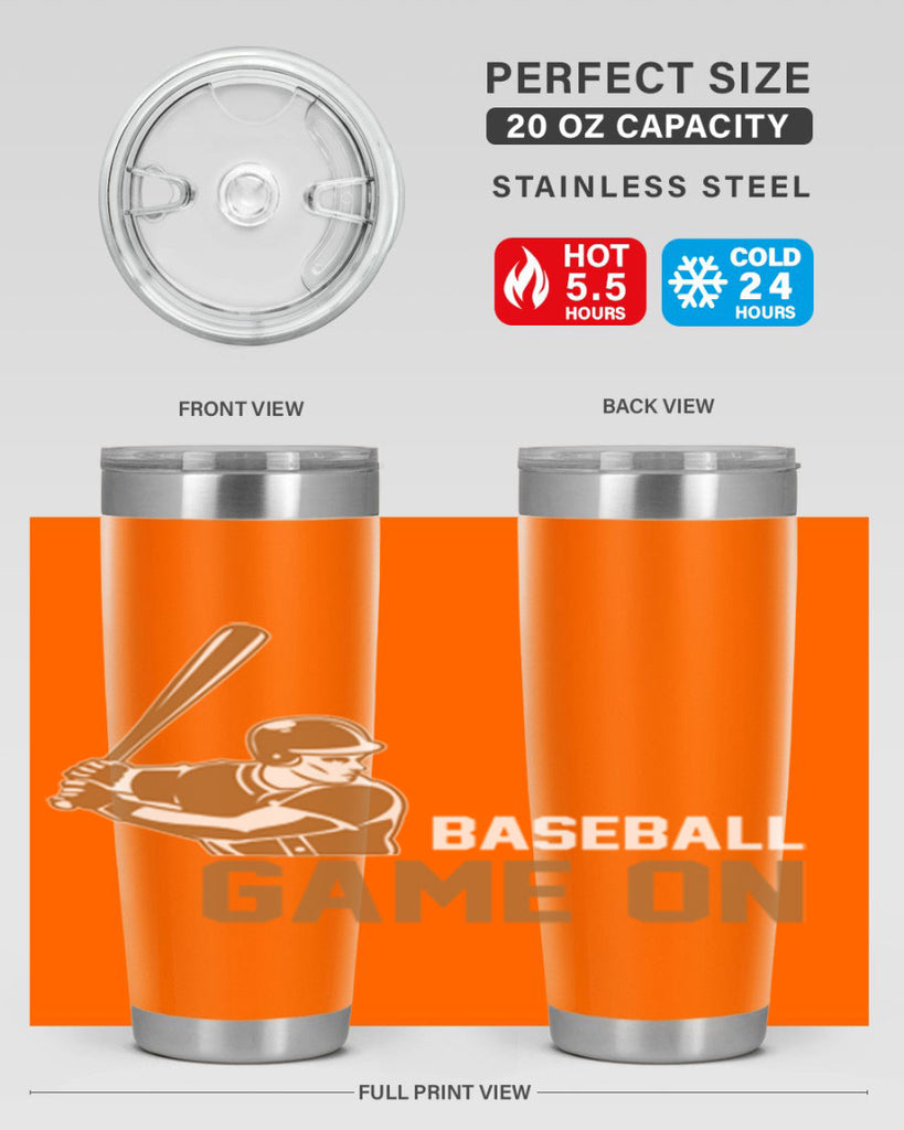 Baseball game 1446#- baseball- Tumbler