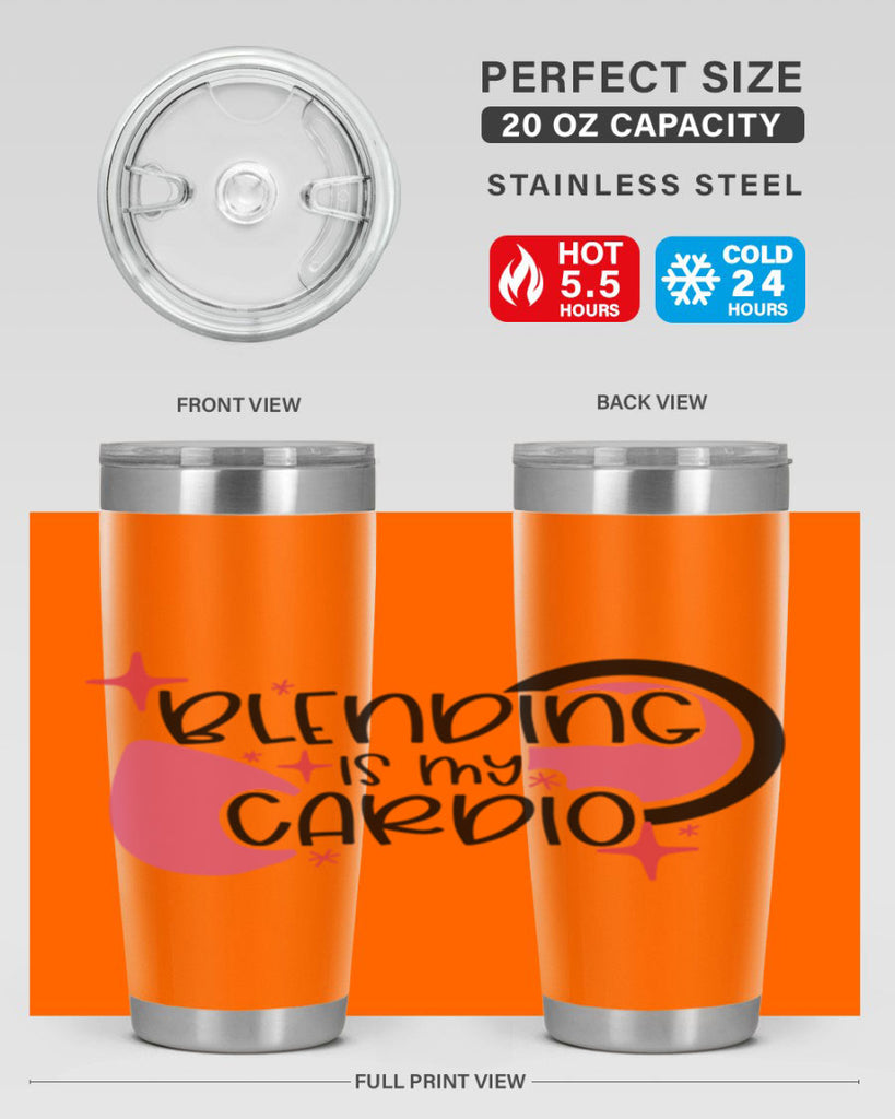 Blending Is My Cardio Style 128#- make up- Tumbler