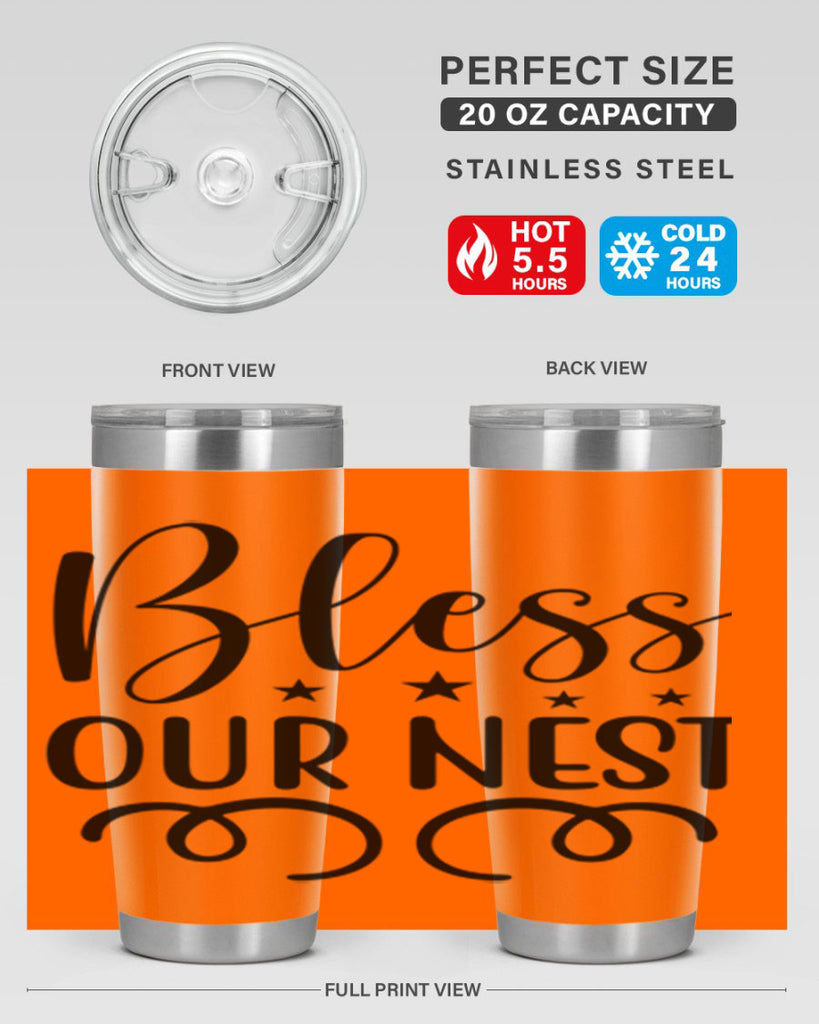 Bless Our Nest 50#- spring- Tumbler