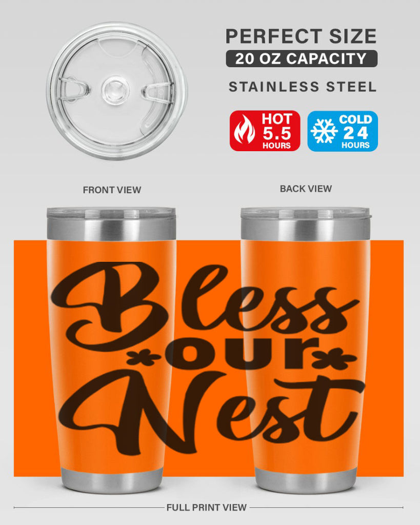 Bless our nest  design 70#- spring- Tumbler