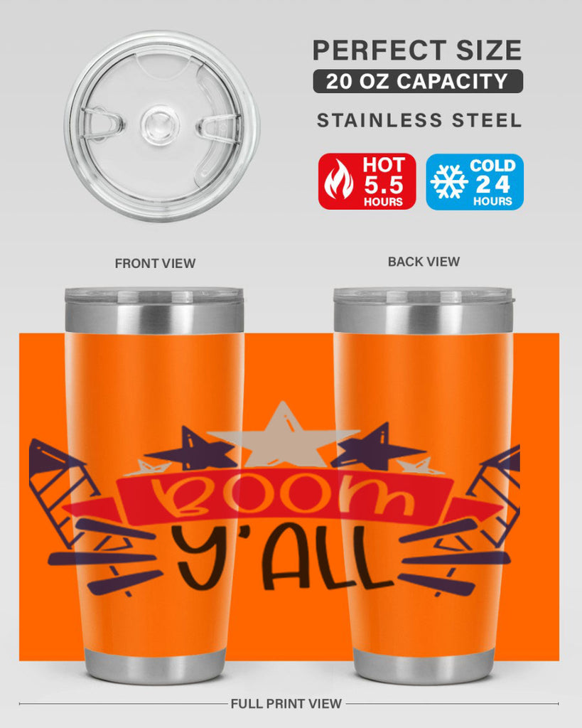 Boom Yall Style 146#- Fourt Of July- Tumbler