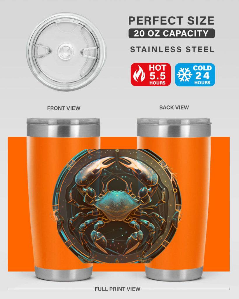 Cancer 147#- zodiac- Tumbler