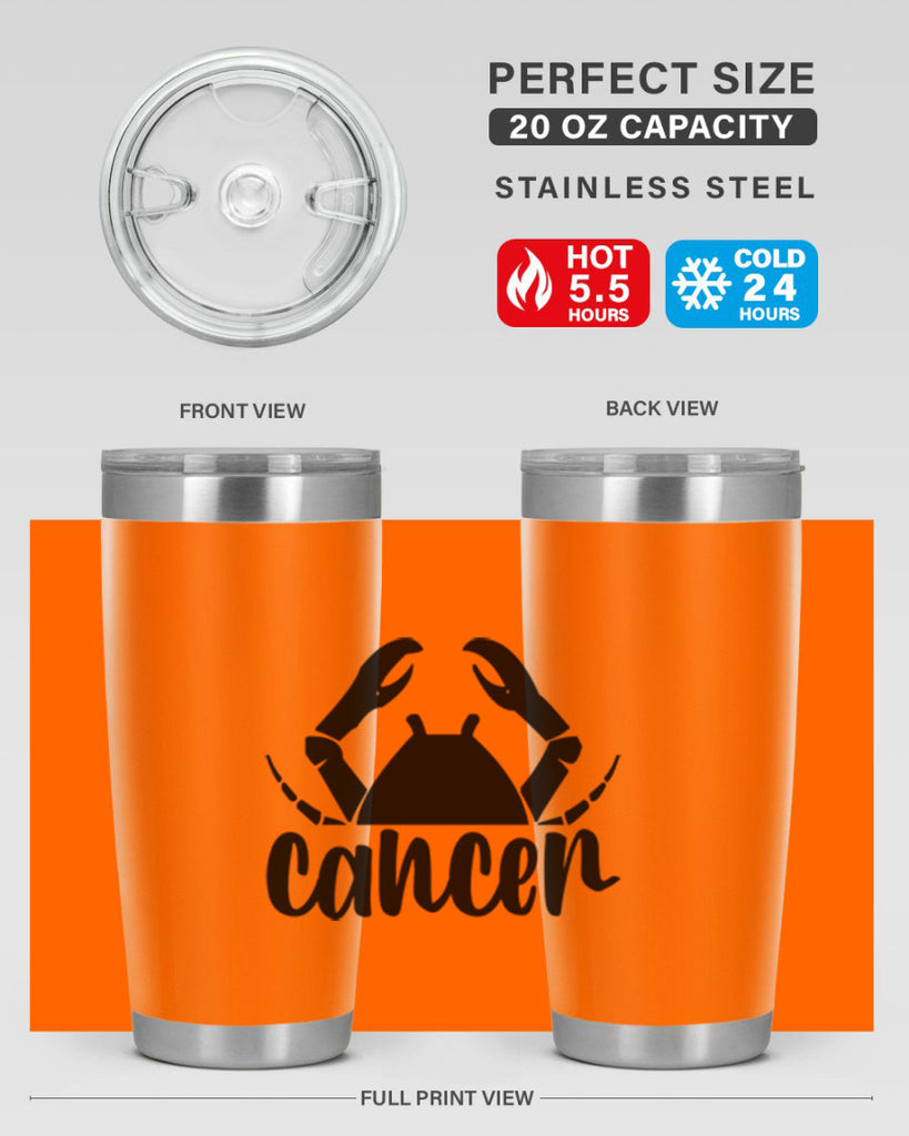 Cancer 156#- zodiac- Tumbler