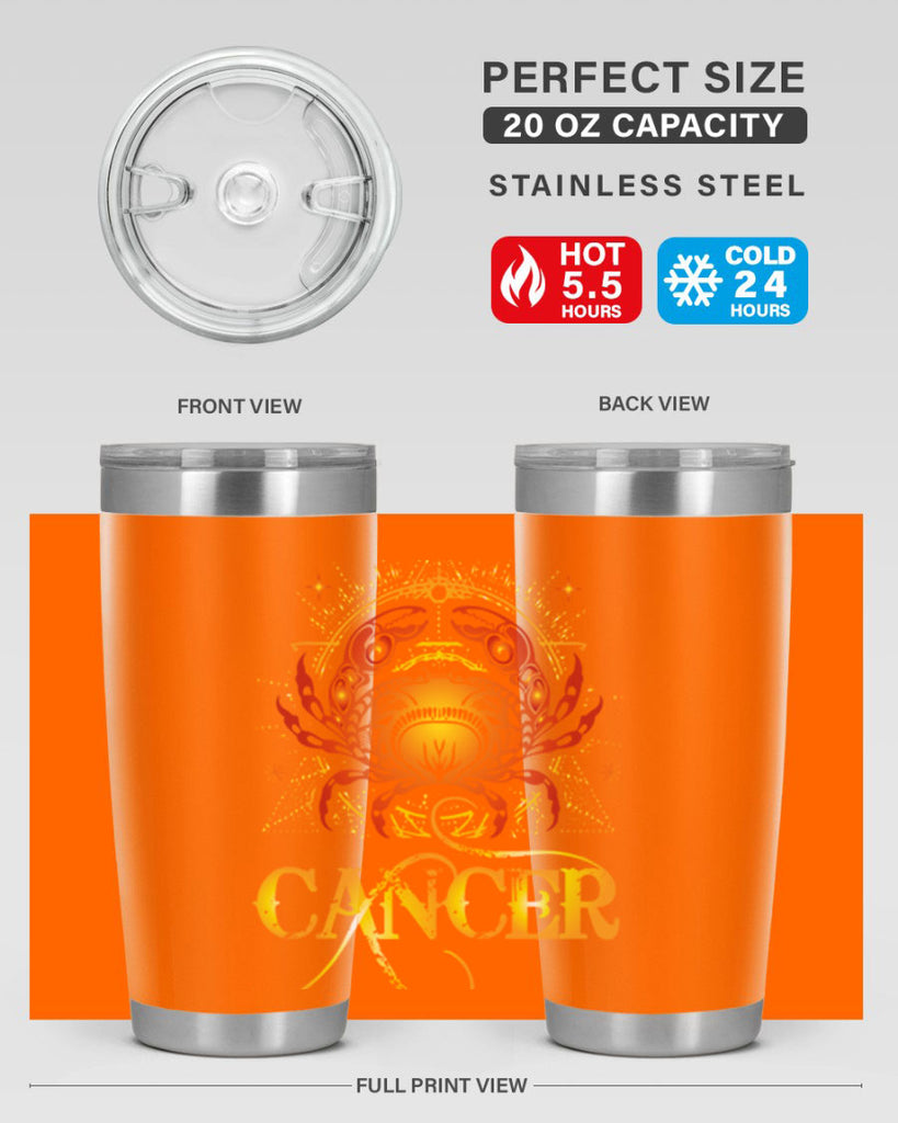 Cancer 163#- zodiac- Tumbler