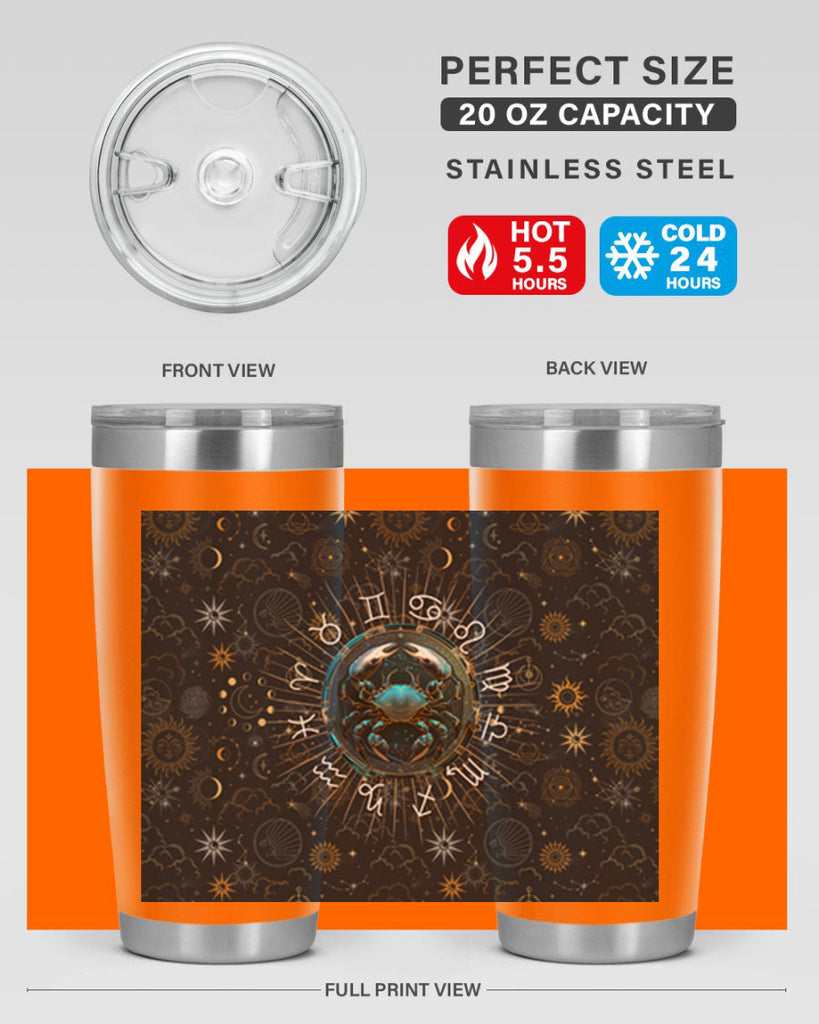Cancer Straight 146#- zodiac- Tumbler