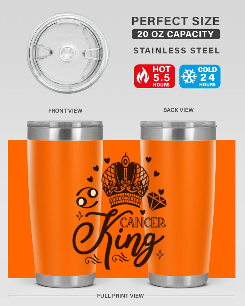 Cancer king 158#- zodiac- Tumbler