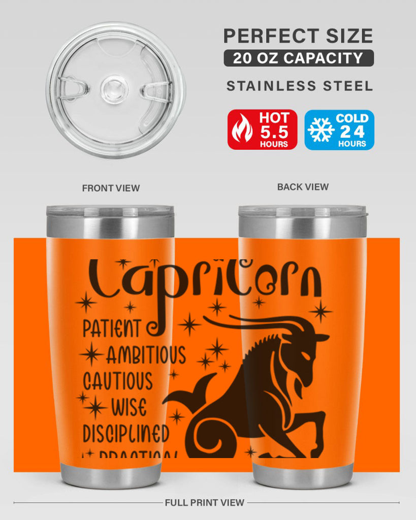 Capricorn 182#- zodiac- Tumbler