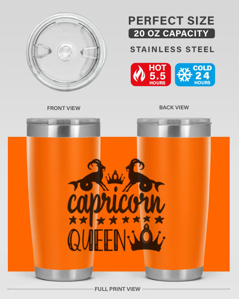 Capricorn queen 195#- zodiac- Tumbler
