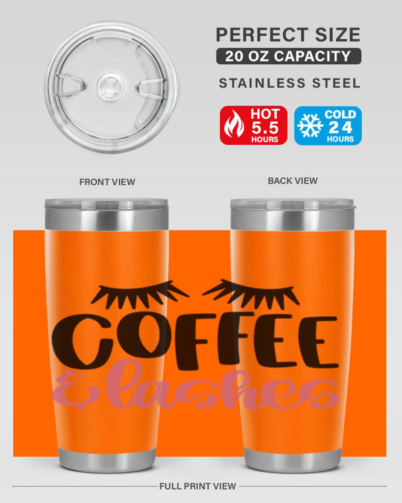 Coffee Lashes Style 110#- make up- Tumbler