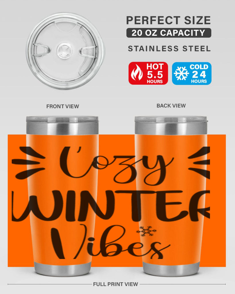 Cozy Winter Vibes76#- winter- Tumbler