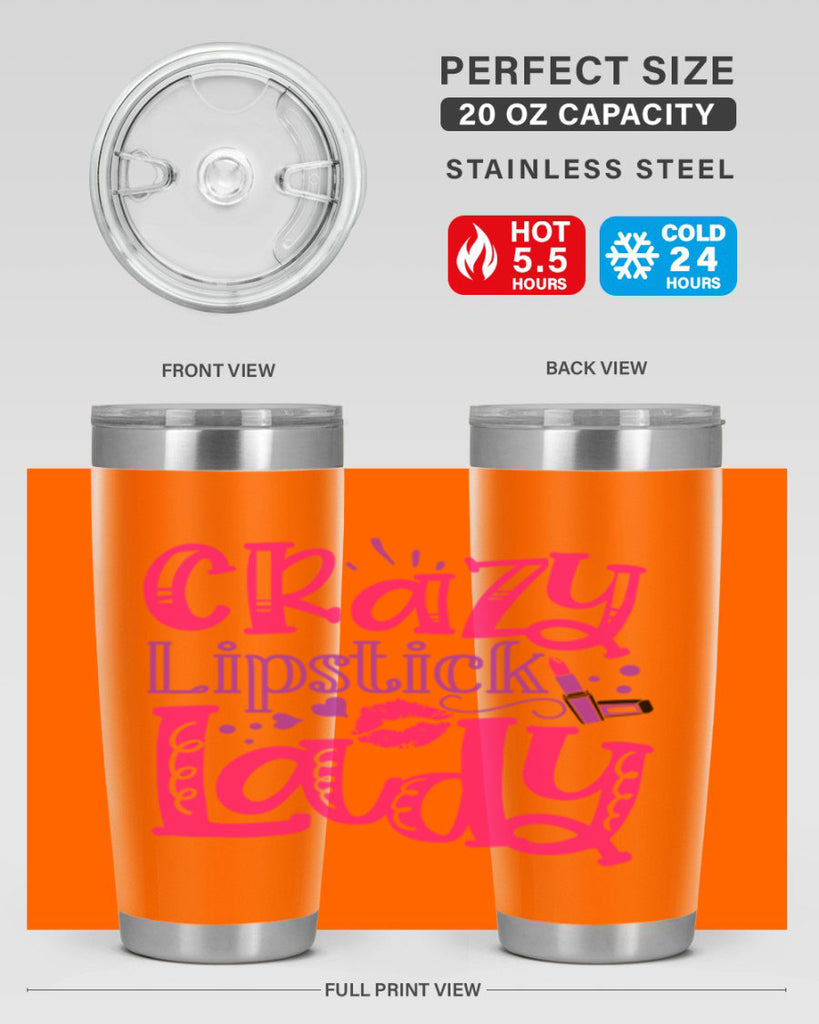 Crazy Lipstick Lady Style 241#- make up- Tumbler