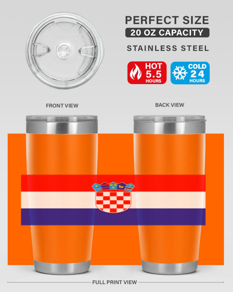 Croatia 155#- world flags- Tumbler