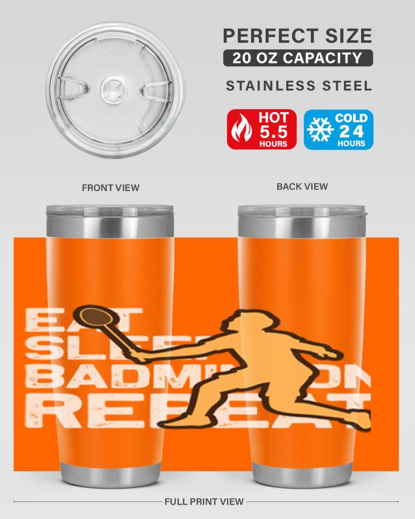 Eat 1286#- badminton- Tumbler