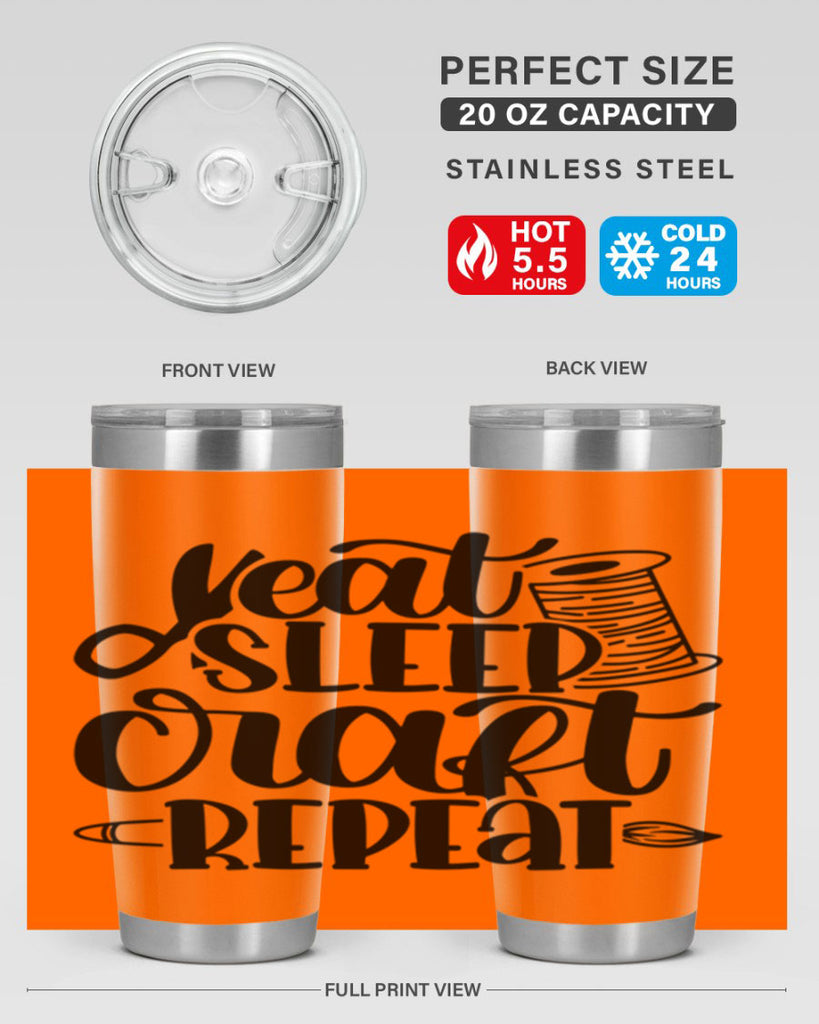 Eat Sleep Craft Repeat 29#- crafting- Tumbler