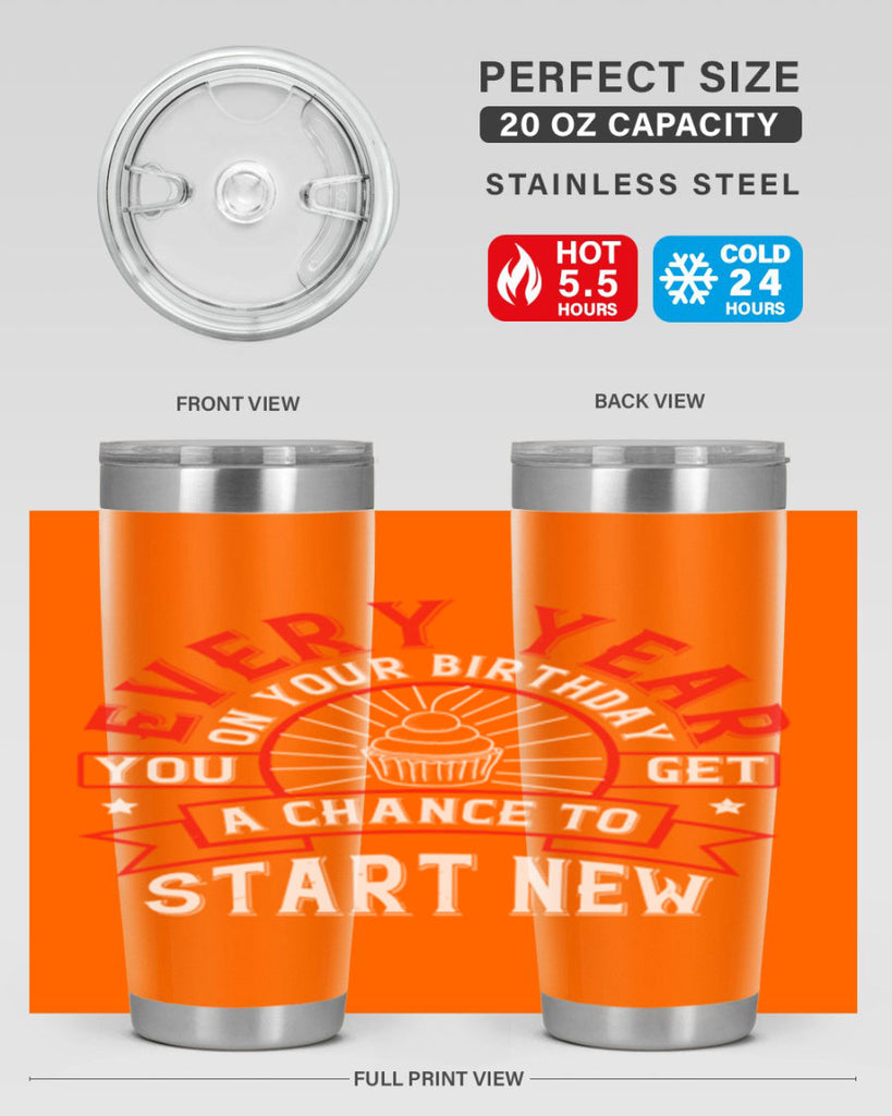 Every year on your birthday you get a chance to start new Style 86#- birthday- tumbler