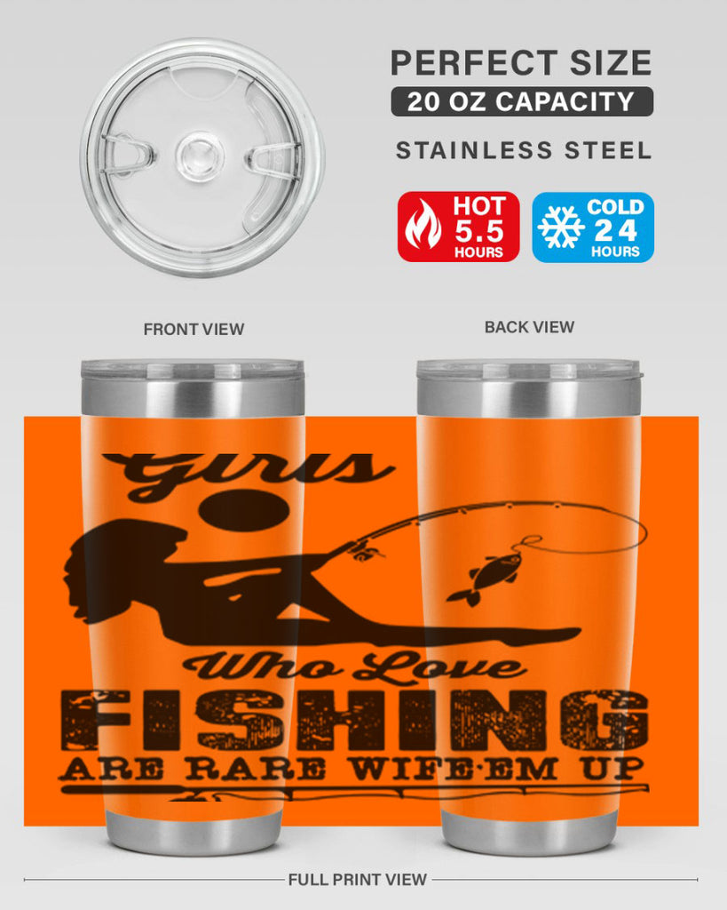 Fishing design 166#- mermaid- Tumbler