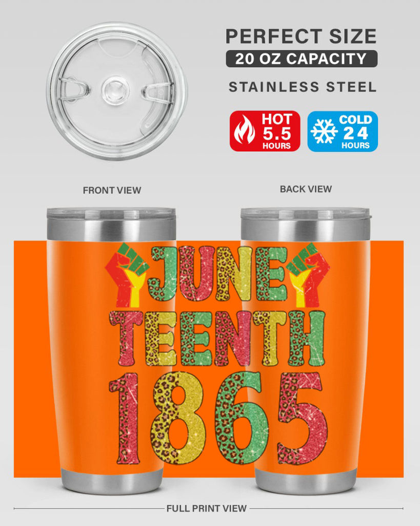 Fist Juneteenth Since 1865 Design Png 10#- Juneteenth- tumbler