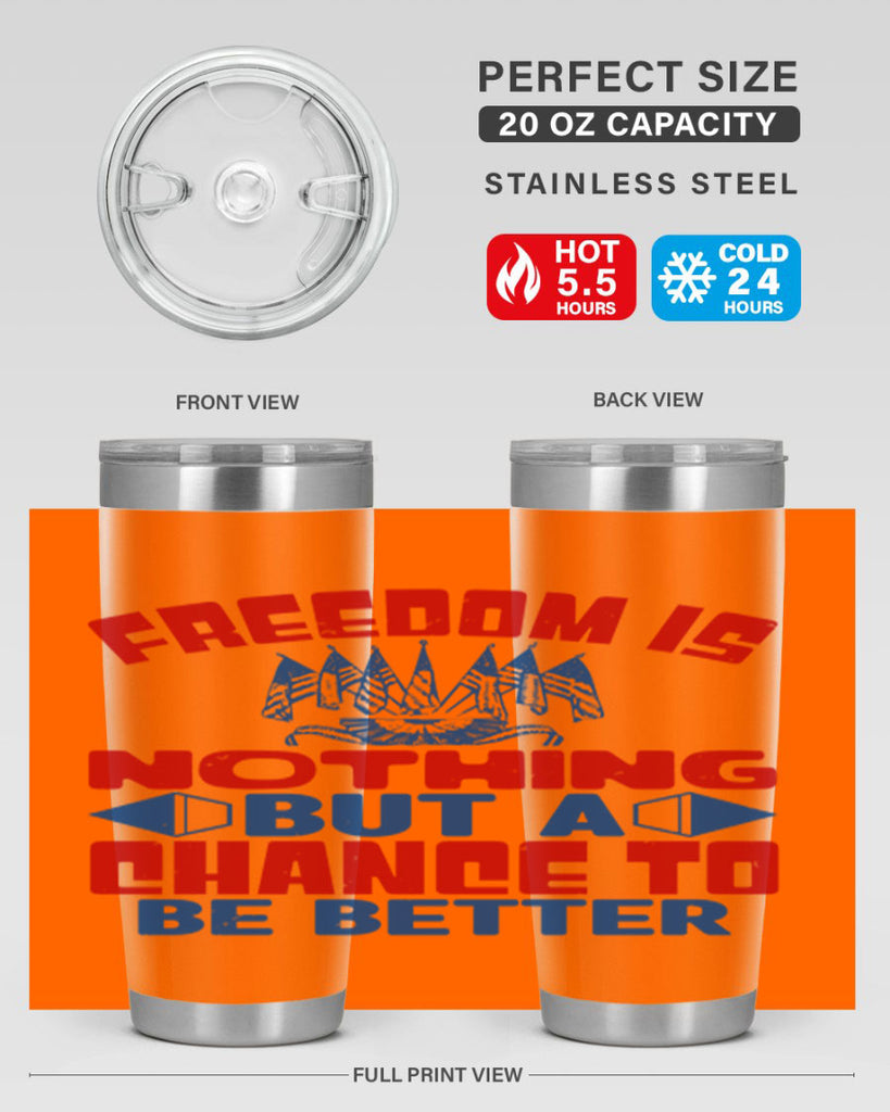 Freedom is nothing Style 6#- Fourt Of July- Tumbler