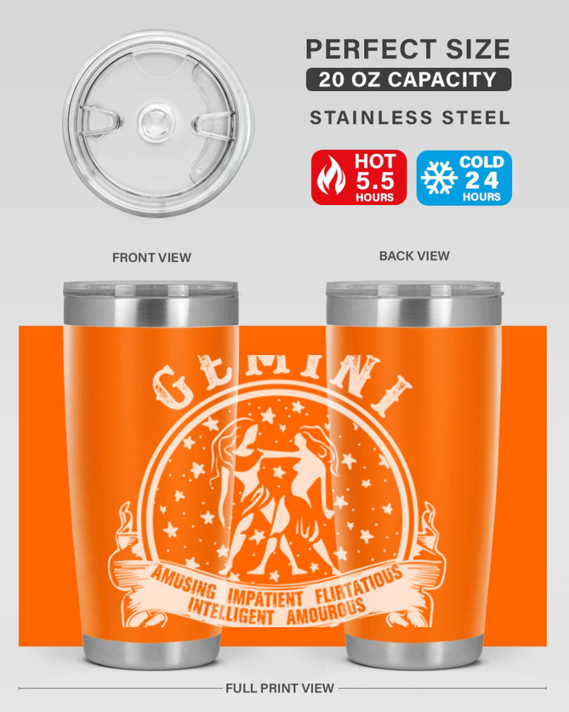 Gemini 10#- zodiac- Tumbler