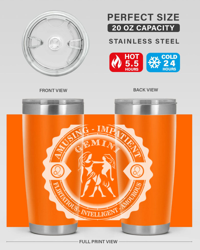 Gemini 12#- zodiac- Tumbler
