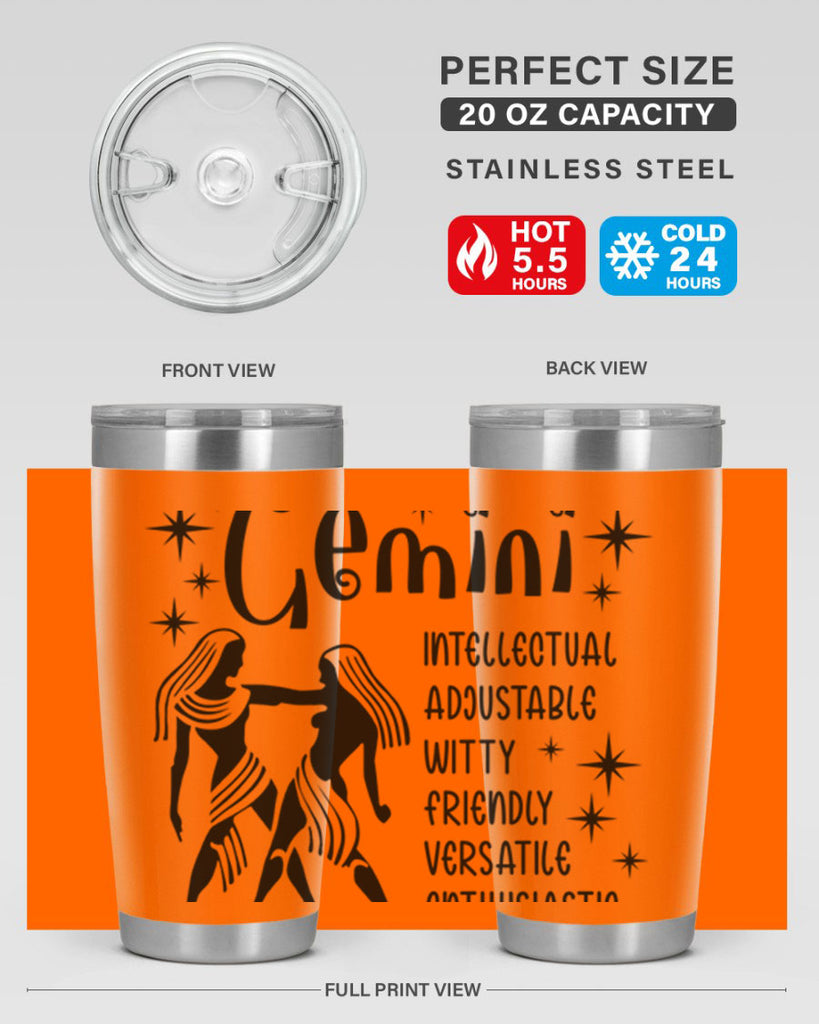Gemini 217#- zodiac- Tumbler