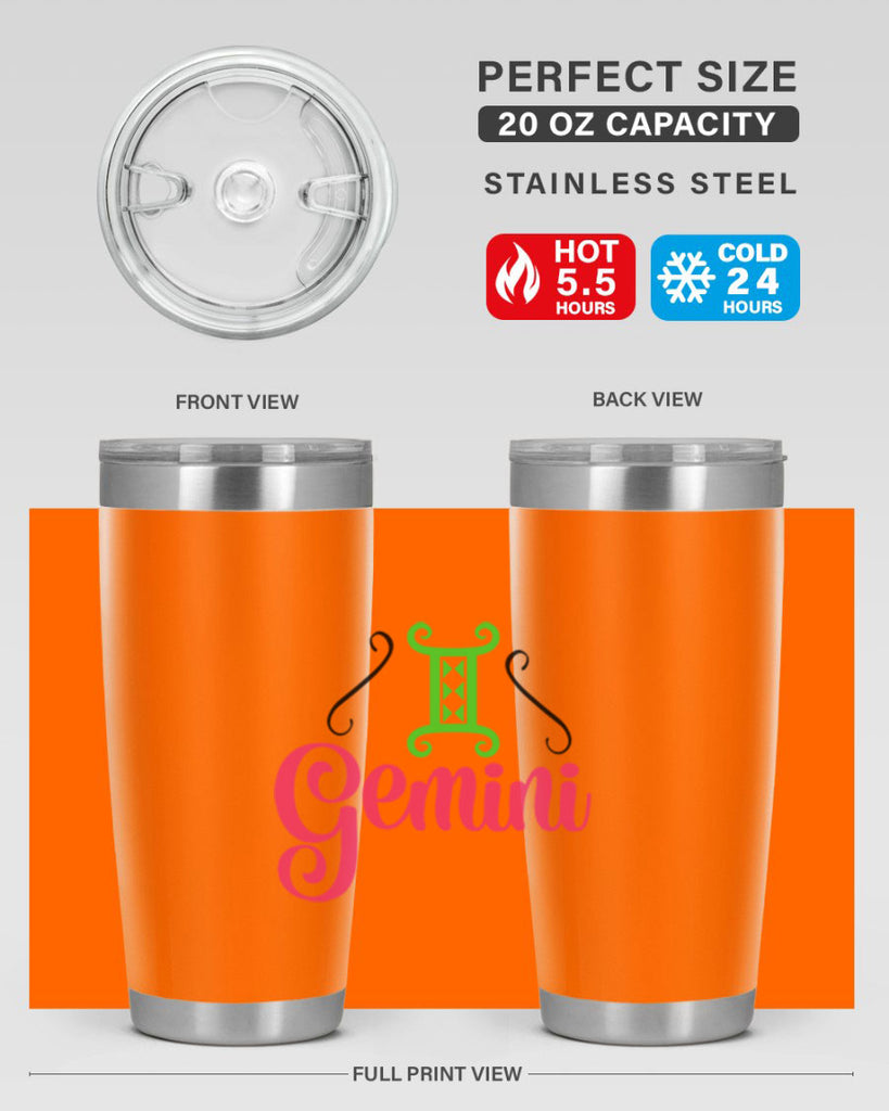 Gemini 224#- zodiac- Tumbler