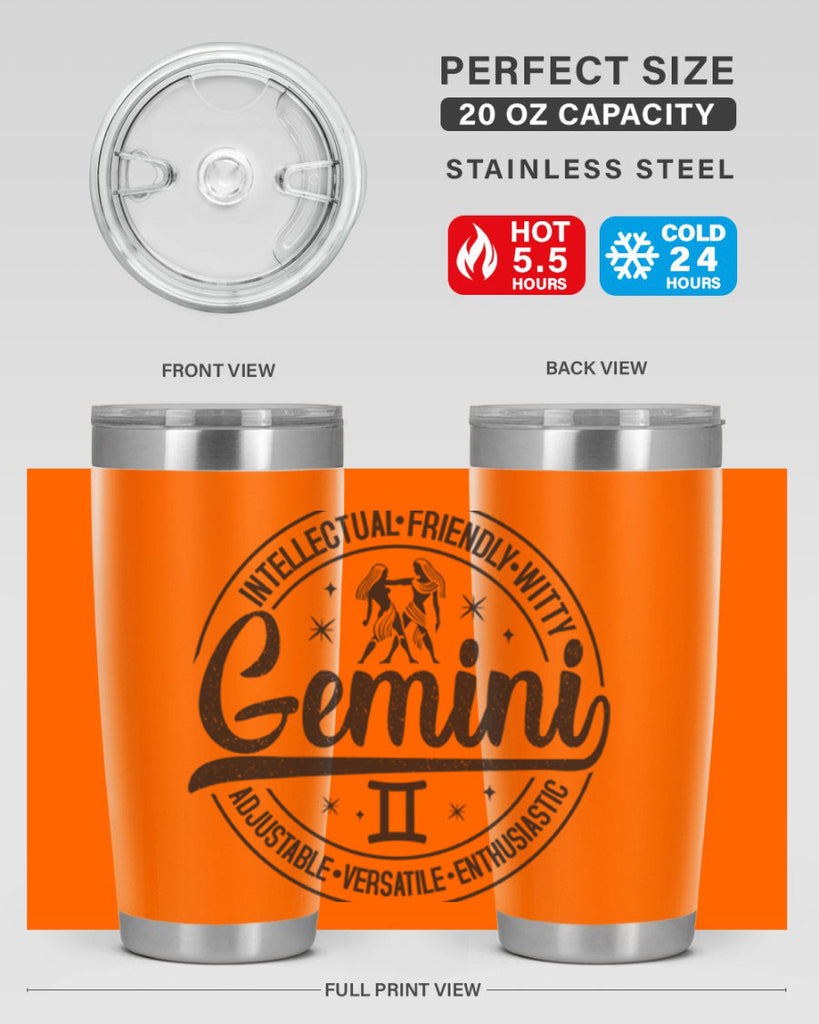 Gemini 225#- zodiac- Tumbler
