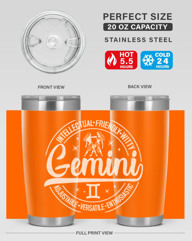 Gemini 226#- zodiac- Tumbler