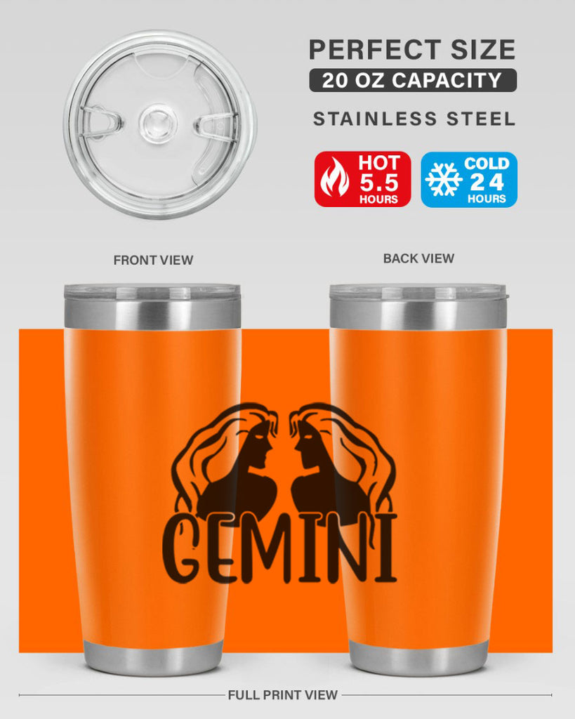 Gemini 227#- zodiac- Tumbler