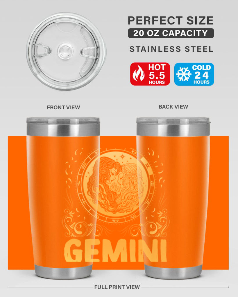 Gemini 234#- zodiac- Tumbler