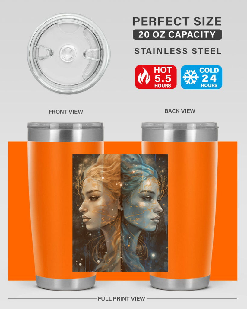 Gemini 56#- zodiac- Tumbler